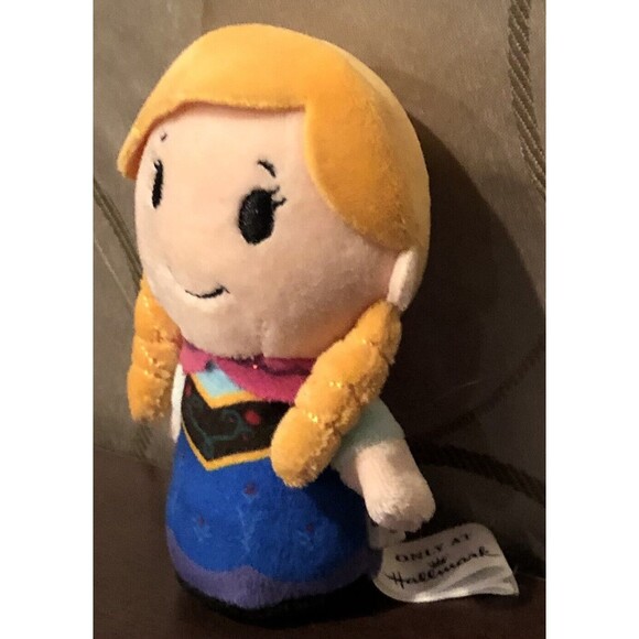 Anna Disney Frozen Plush Hallmark Itty Bitty 5” Stuffed Animal Toy Princess - Picture 3 of 9